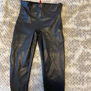 SPANX Faux Leather Leggings - Never worn